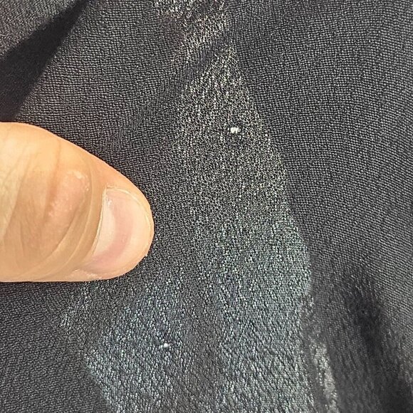 Wilfred Aritzia Wide Leg Cropped Pants Black Women’s Size M Tie Waist Minimalist - Picture 11 of 11